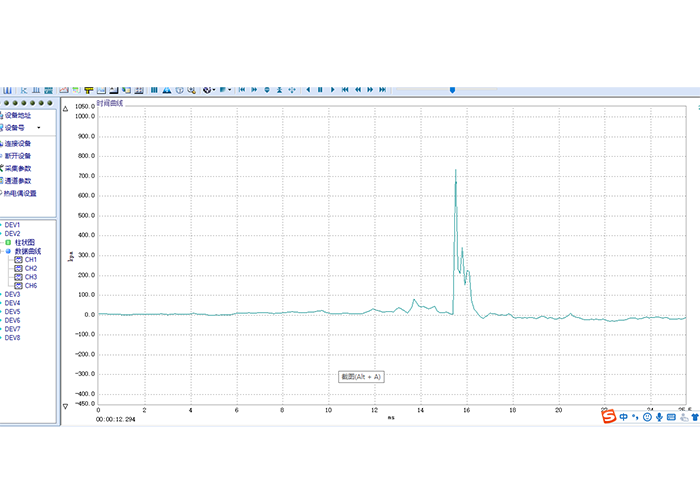 微敏沖擊波傳感器曲線